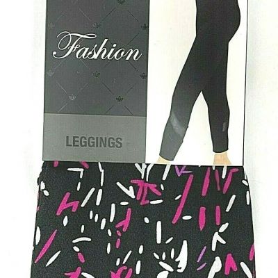 Women's Gold Medal Leggings Footless fits 125lbs-165lbs Black w/Pink & White