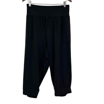NEW Livi Active by Lane Bryant black soft pull on capri jogger leggings sz 30/32