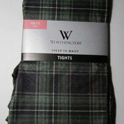 New Ladies Worthington Sheer To Waist Tights Size 1/2 Talla