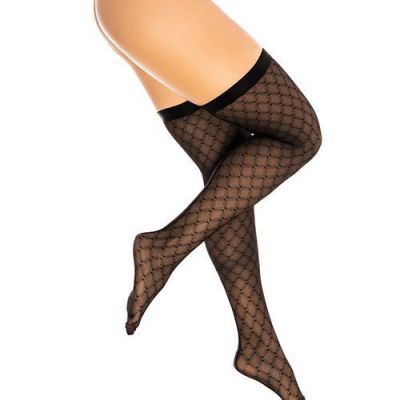 DIAMOND MESH THIGH HIGH STOCKING FROM MAPALE Size S/M-L/XL