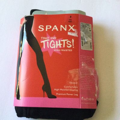 SPANX FH4315 TIGHT END TIGHTS HIGH WAISTED  VERY BLACK SIZE B NWT