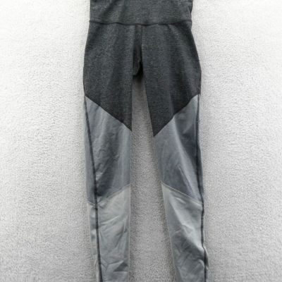 Old Navy Leggings Small Womens Gray Colorblock Yoga Pants Workout Athletic Gym