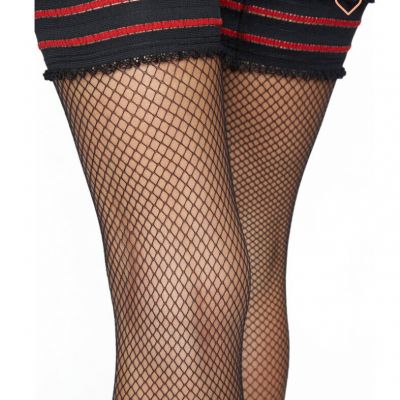 walkpop moulin rouge Sexy Fishnet With Lace Trim Stocking Large
