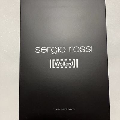 Sergio Rossi x Wolford - Satin Effect Tights Black M