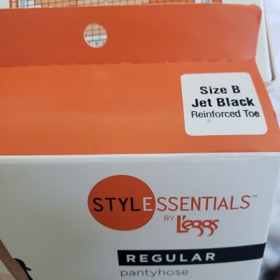 6 Pair Style essentials By Leggs Regular Pantyhose Size B and Q