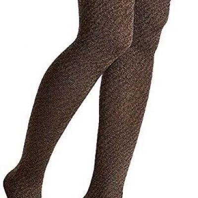 Hue Women's Tights Flecked Opaque Control Top #15823 Auburn Size S/M