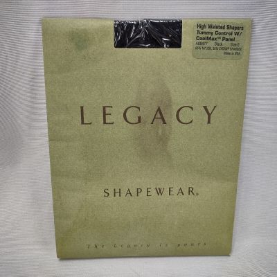 Legacy Shapewear Shapers Coolmax Control  A08477 Black Size E NEW