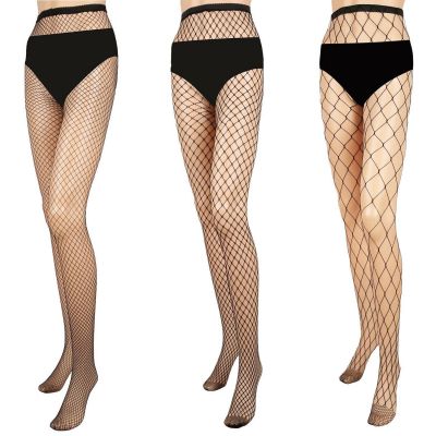 Women Sexy Fishnet Stockings Suspender Pantyhose for Women High Waist Tights