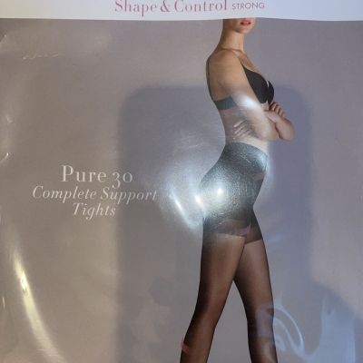 Wolford Pure 30 Complete Support Tights Color Cosmetic Extra Small 14558 - 14