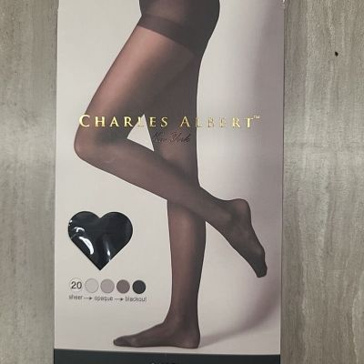 Charles Albert Tights~20 Denier Silky Sheer Tight~Nude~xl/xxl~2 Pack~NEW!
