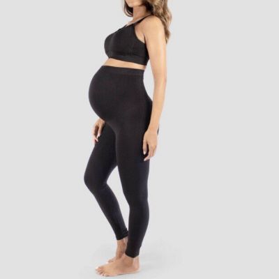 Women’s Maternity Belly Support Footless Tights Isabel Maternity Black L/XL