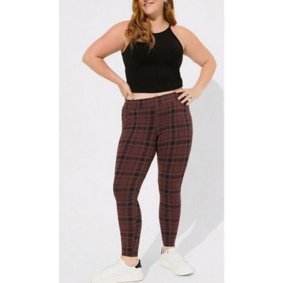 Torrid Full Length Signature Waist Pocket Leggings Plaid Size 2X