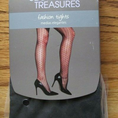 Black CHEETAH pattern Fashion TIGHTS~New In Package~Women's Size 1