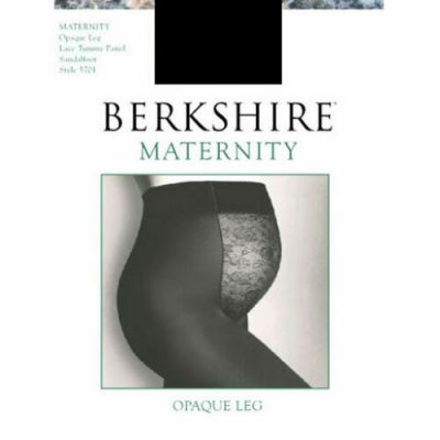 Berkshire Maternity Opaque Leg Tights with Lace Tummy Panel Style # 5701