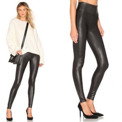 Spanx Faux Leather Leggings in classic stretch black size Small