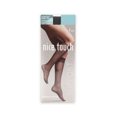 Nice Touch Women's Medium Toning Support Knee Highs (3 Pack)