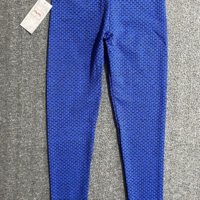 Women High Waist Yoga Pants Ruched Butt Lifting Tummy Control Workout Size S