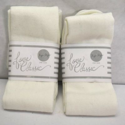 2 Love Classic Thigh Highs Ultra Lightweight Breathable Solid Soft High Socks OS
