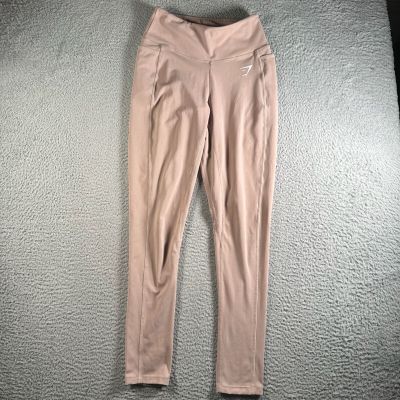 Gymshark Leggings Womens Small Rose Gold Pull On Athletic Work Out Ladies