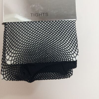 NIP!! Ellen Tracy - Women's Black Nylon Fishnet Tights Size Medium M New!!