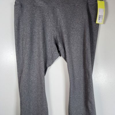 New all in motion Women's Gray Carpi High-Waist Legging With Pocket Size 1X