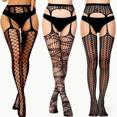 3 Pack Garter And Connected Stockings