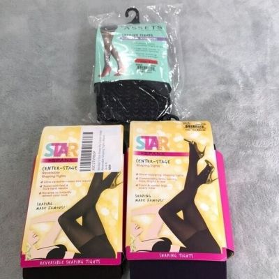 3 Pairs of Love your Assets and Spanx Shaping Tights Size Small New