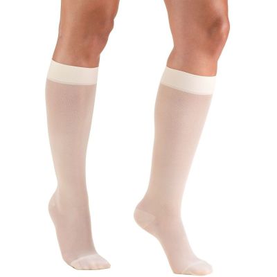 Truform Women's Stockings Knee High Sheer: 15-20 mmHg S IVORY (1773IV-S)