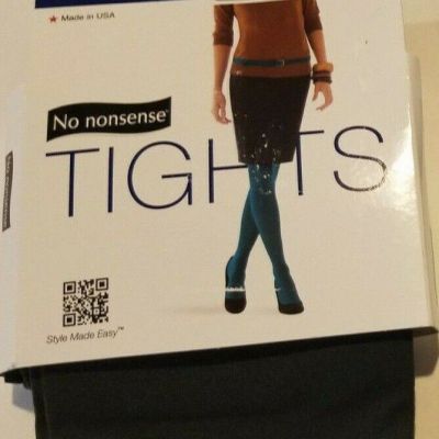 Womens No Nonsense Cobblestone Opaque Sheer to Waist Tights Size Small