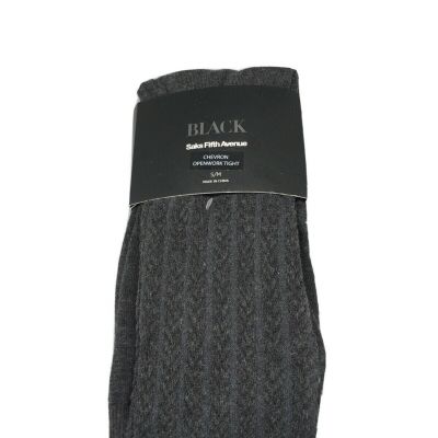 saks fifth avenue Chevron Openwork Tight - Grey Tights - Pantyhose S/M