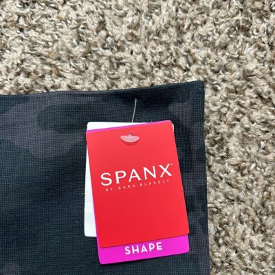 Spanx Look at Me Now Black Camo Seamless Shaping Full Length Leggings Size 3XL