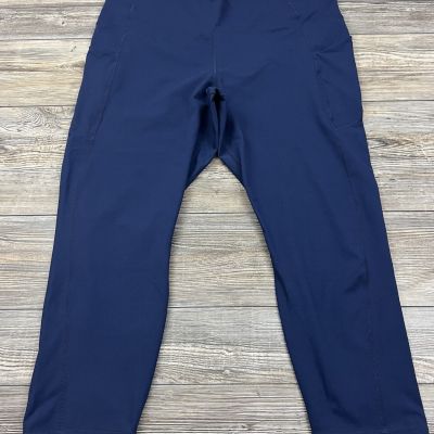 Fabletics Pureluxe Oasis High Waisted Leggings Navy Blue Plus Size 26