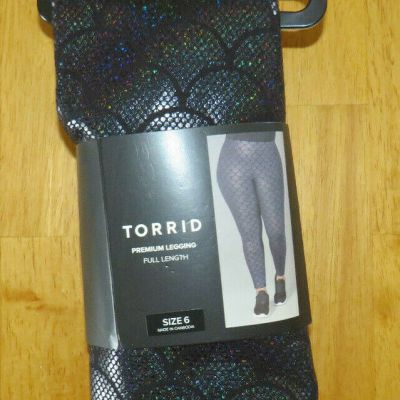 Torrid Plus Size 6X-30 Premium Mermaid Scale Leggings