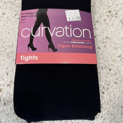 New Curvation Women's Solid Black, Style 3570 Tights See Sz Chart Curvaceous 1