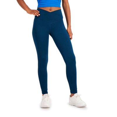 Jenni Teal Blue On Repeat Full Length Leggings Active Workout Plus Size XXXL New