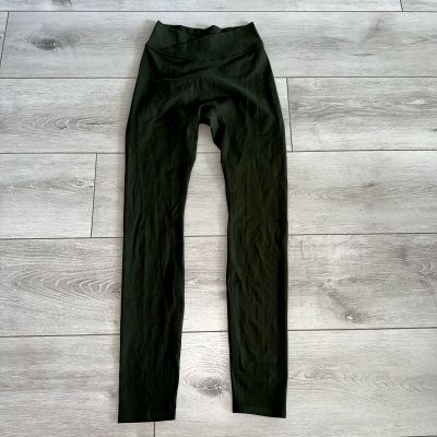 NWOT FOUR THREE SEVEN 437 The V Forest Green Leggings Women's X-Small XS