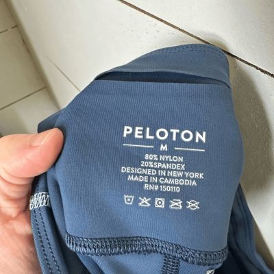 Peloton Women’s Medium Blue Logo High Rise Workout Leggings Pants