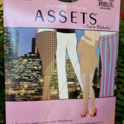 NIP SPANX ASSESTS BY SARA BLAKELY MARVELOUS MAMA PERFECT PANTYHOSE SIZE 4 BLACK