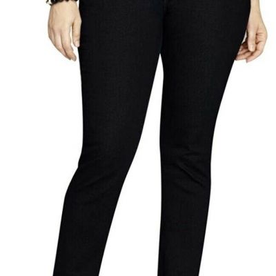 Style & Co. Womens Plus Tummy Control High Waist Jeans Dark Blue 22W(42