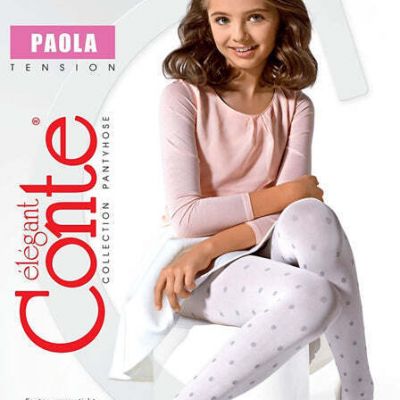 Conte Paola 50 Den - Fantasy Opaque Tights For Girls With Polka Dots (16?-51??)