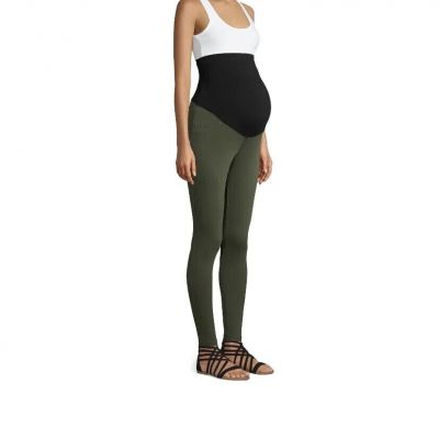 Time & Tru Olive Green two Pocket Fashion Maternity jeggings Size XXL (20) NWOT