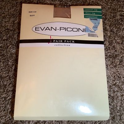 Evan Picone control top pantyhose, color buff, size: CD