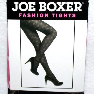 Joe Boxer Ladies/Womens Black Heart Pattern Fashion Tights - Plus Size 1X/2X