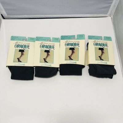 Worthington Lot Of 4 Pairs Opaque Tights Size XL Control Top Pewter Charcoal #10