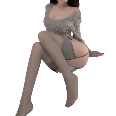 Women Pantyhose Ultra Thin Daily Wear Fake Two Piece Sheer Stockings Sexy