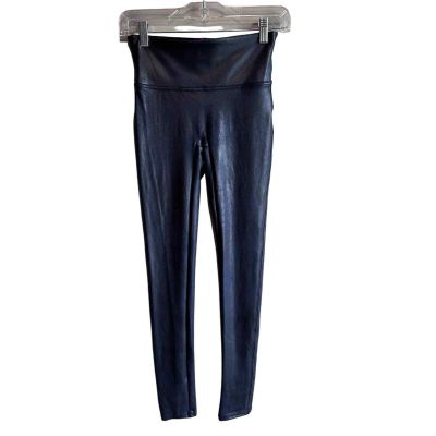Spanx Faux Leather Legging navy dark blue S