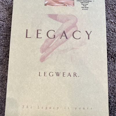 QVC Legacy Legwear Shapewear Light Control Pant Liner Nude Small Pantyhose