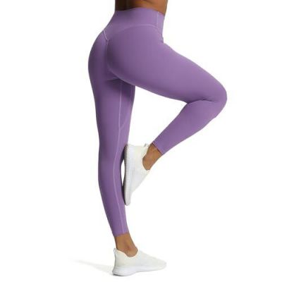 High Waisted Workout Leggings for Women Tummy Control X-Small Chive Blossom