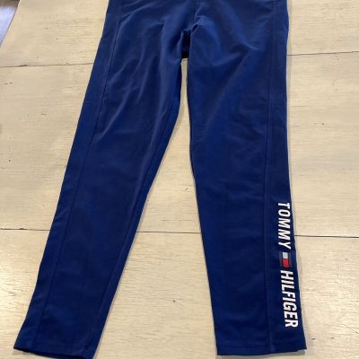 Tommy Hilfiger Sport Leggings Junior Size L Blue With Logo’s Athletic