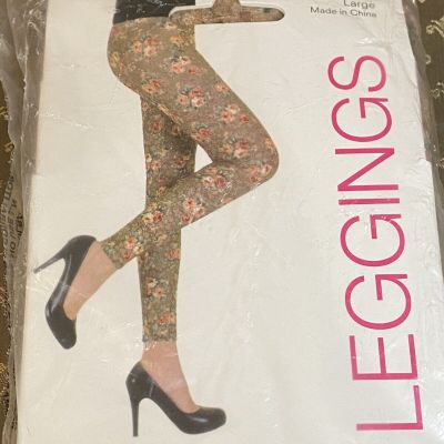 Capelli New York Leggings In “Bed Of Roses” Lace Size Large New in Package